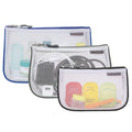 Travelon Set Of 3 Assorted Piped Pouches, Multi, One Size, Travelon Set Of 3 Assorted Piped Pouches