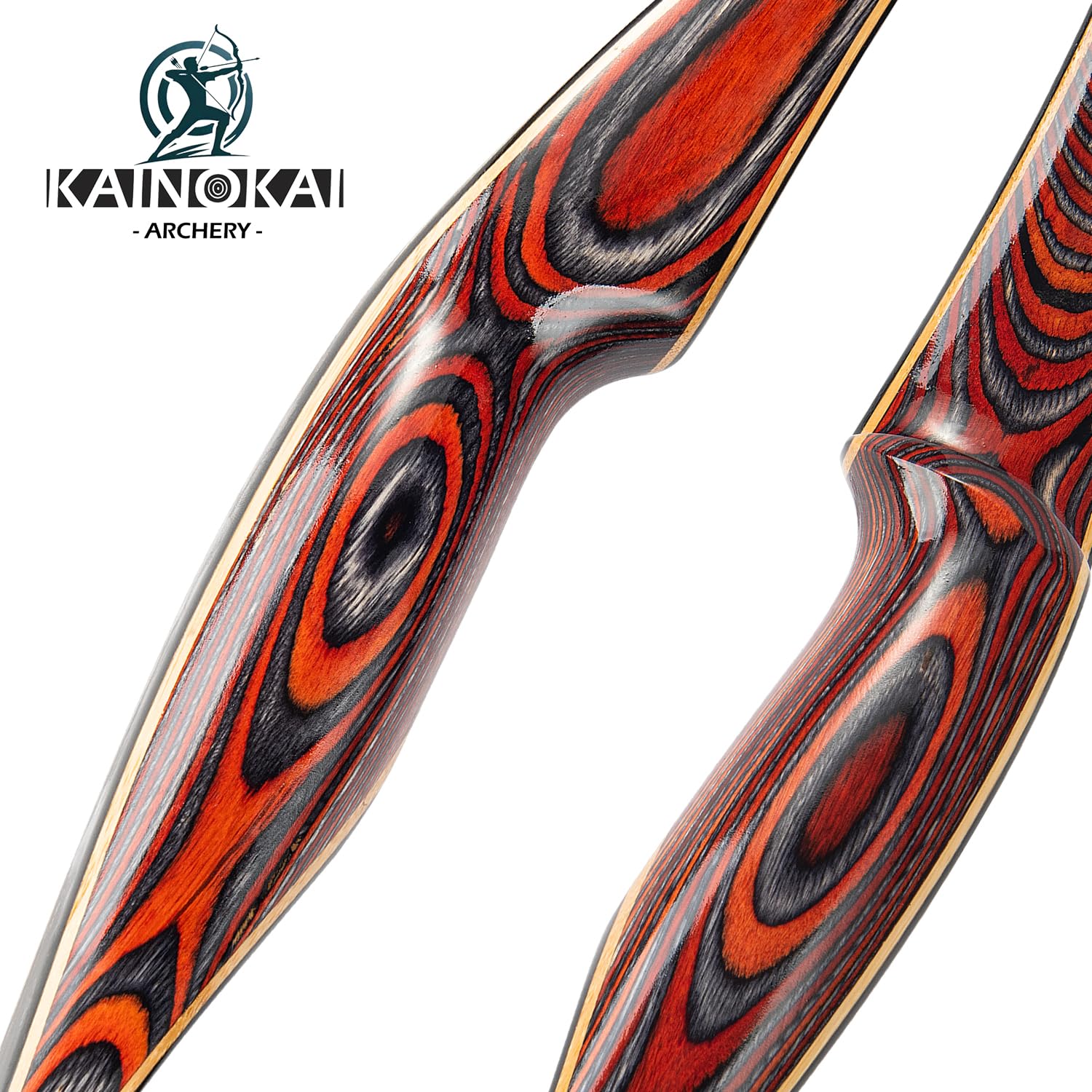 Kainokai 58 Laminated Recurve Bow,Amercian Hunting Bow Archery Bow 20-60Lbs (30Lbs, Left Hand)