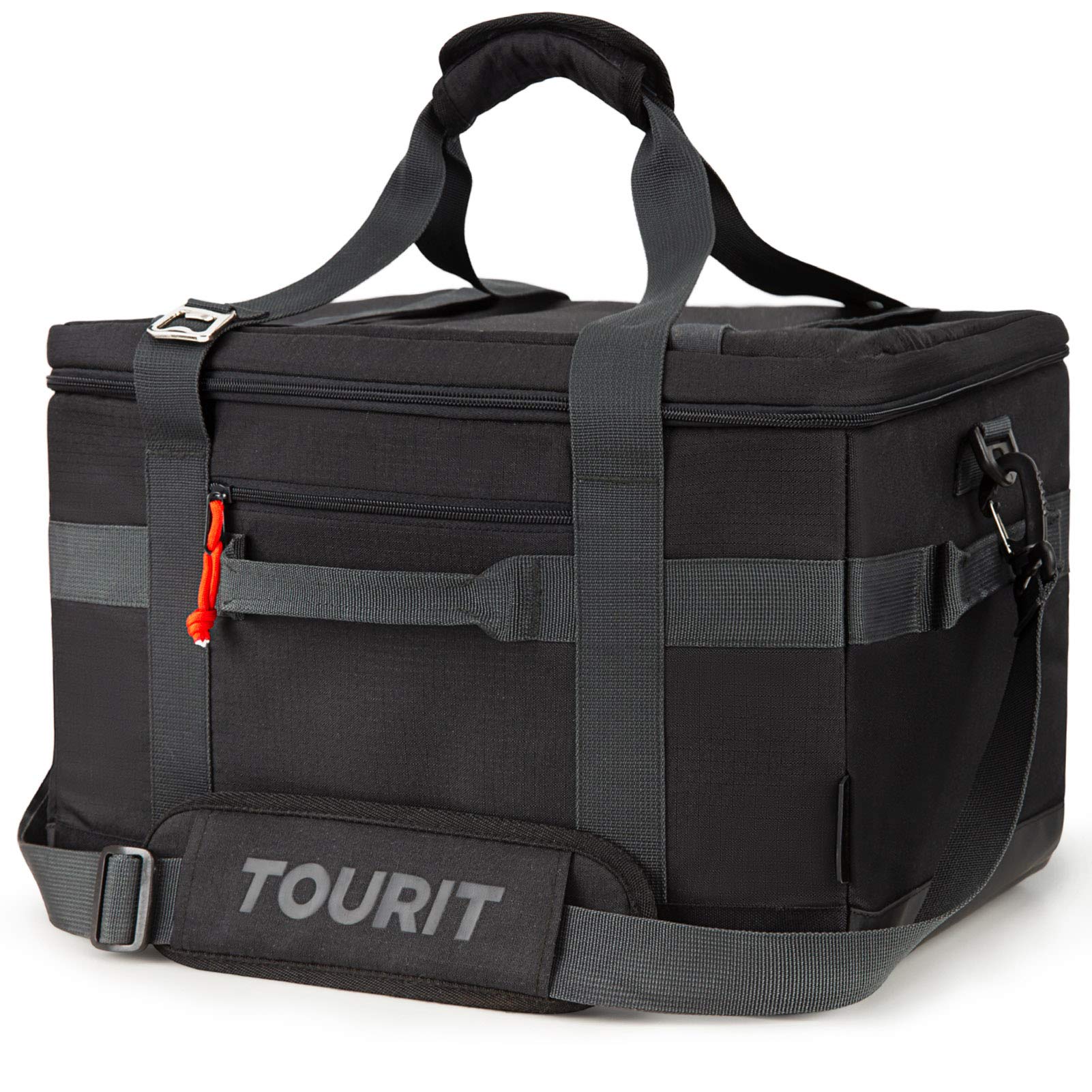 Tourit Cooler Bag 48-Can Insulated Soft Cooler Large Collapsible Cooler Bag 32L Lunch Coolers For Picnic, Beach, Work, Trip, Bla