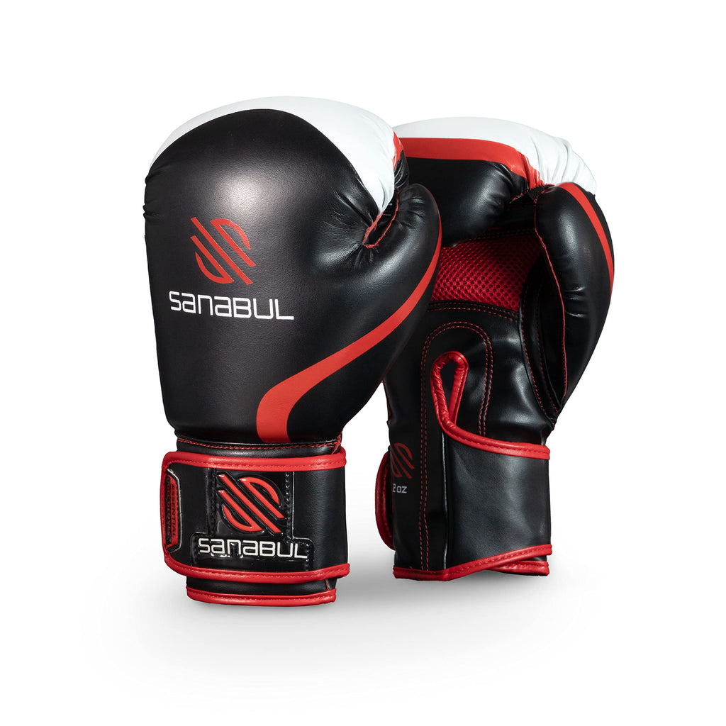 Essential Boxing Gloves Red 8-Oz
