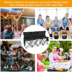 Kigley Portable 4 Seat Soccer Bench Chairs Foldable Team Sports Bench With Pockets And Carrying Bag For Camping Soccer Sports Te