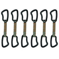 Fusion Climb 6-Pack 11cm Quickdraw Set with Techno Zoom Bent Gate Carabiner/Techno Zoom Bent Gate Carabiner, Universal