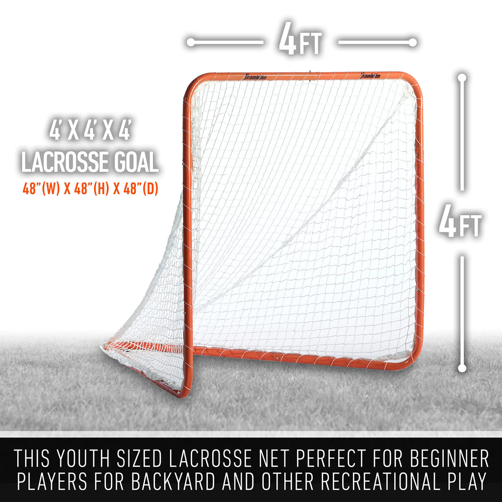 Franklin Sports Backyard Lacrosse Goal - Kids Lacrosse Net/ Equipment - Perfect For Youth Training - 48'' X 48''