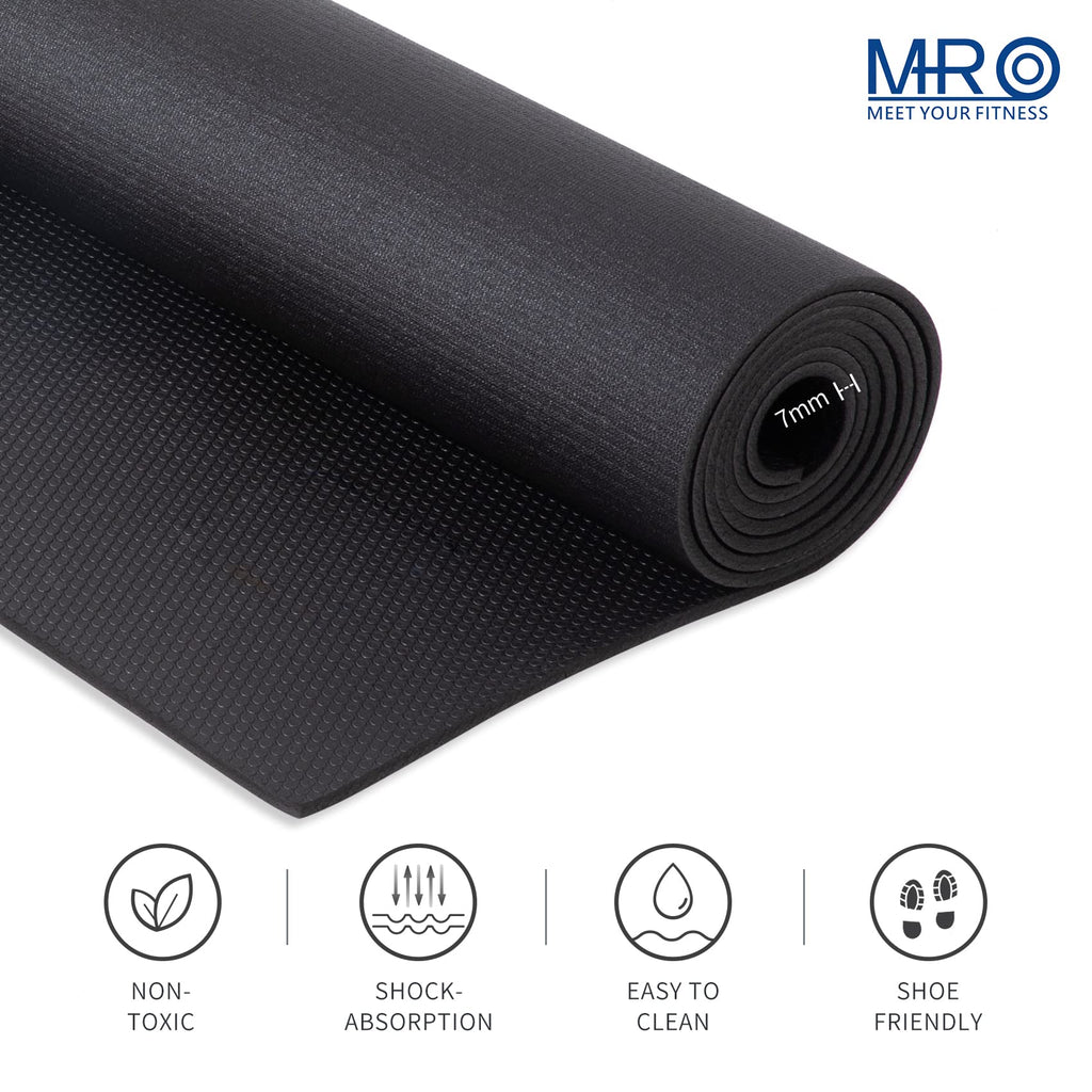 Extra Large Exercise Mat 9 X 6 X 7Mm, High-Density Workout Mats For Home Gym Flooring, Non-Slip, Extra Thick Durable Cardio Mat,