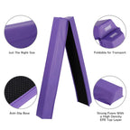 F2C 6Ft Folding Gymnastic Balance Beam, Anti-Slip Base Floor Foam Balance Beam Bar, Gymnastics Equipment For Beginners Practice