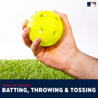Franklin Sports Plastic Softballs - Mlb - Includes 6 Balls For Batting Practice Or Backyard Baseball Play - Replacement Balls -
