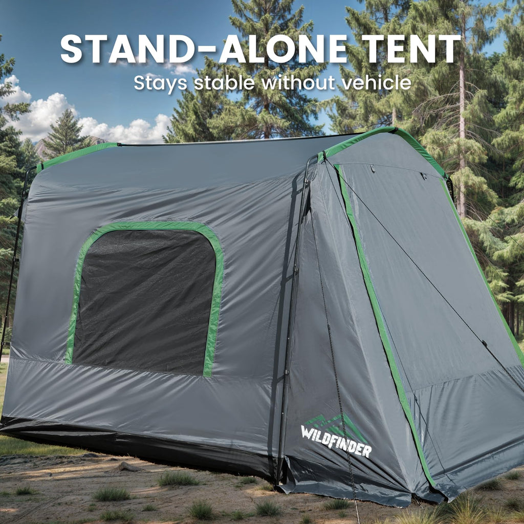 Wildfinder Suv Tent, 5-9 Person Rectangle Car Tent For Family, Waterproof & Windproof For Car Camping, Large Camping Tents With
