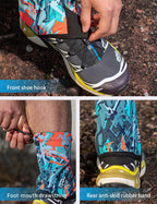 Orrinsports Trail Gaiters Low Shoes Gators For Hiking Boots Breathable Boots Gators For Running (Blue, M)