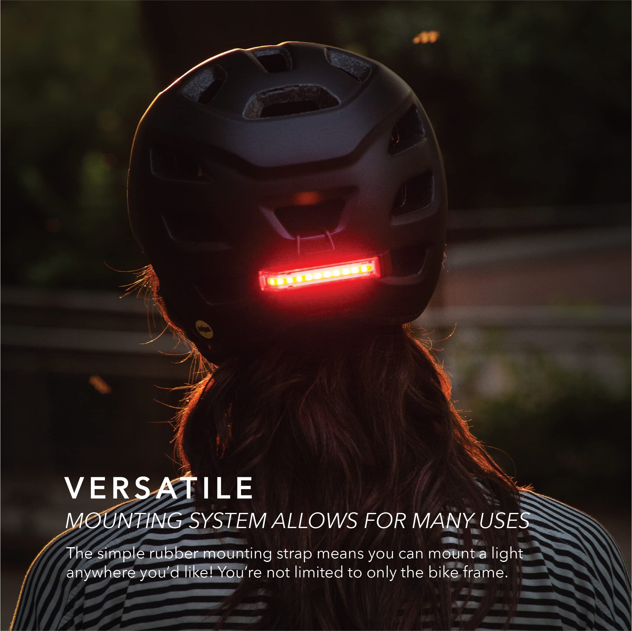 Redshift Arclight Led Bicycle Light, Dual-Color, Front-Rear Bike Light And Mount For Day And Night Riding, 36+Hr Battery Life, A