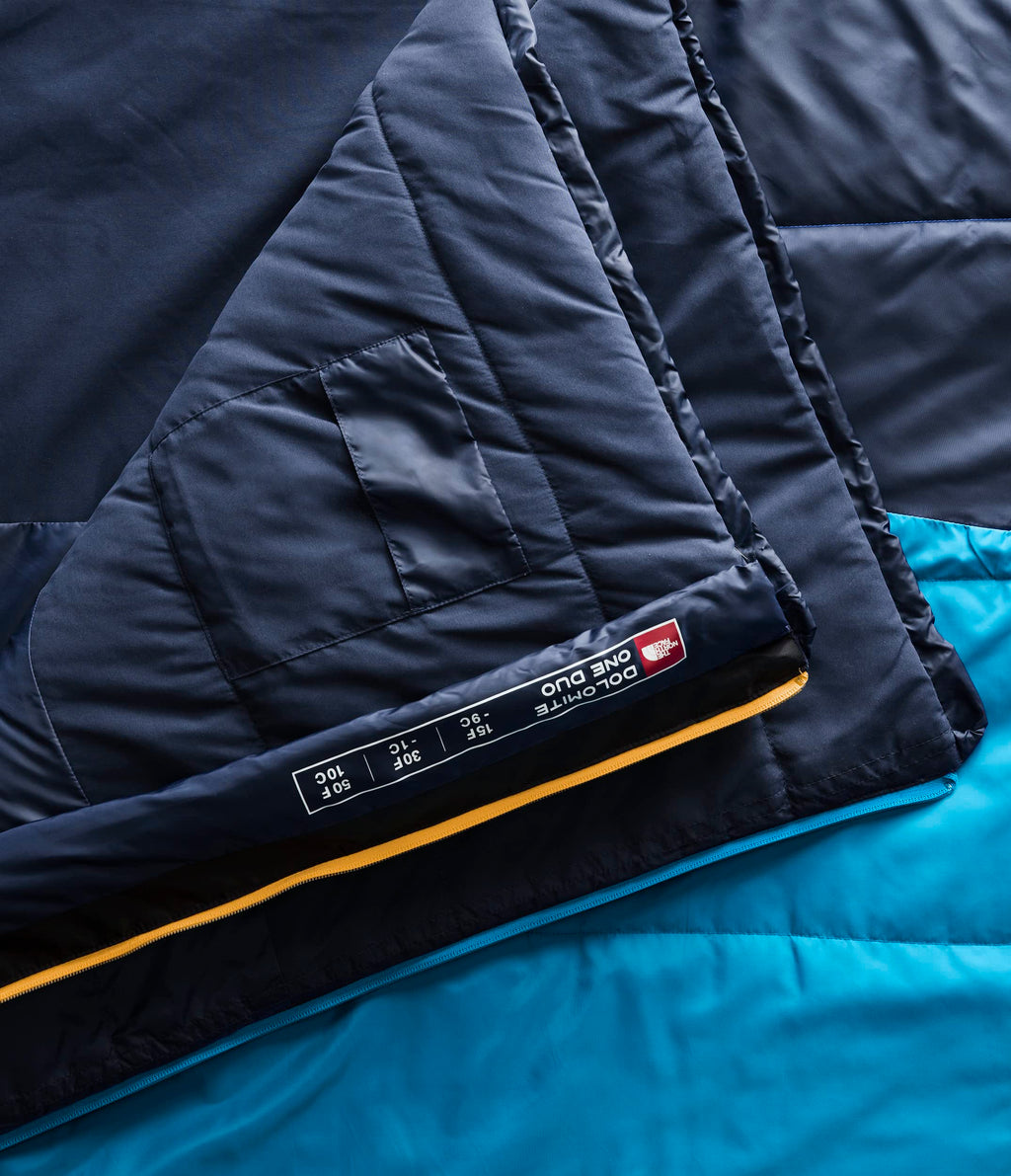 The North Face Dolomite One 15F / -9C, 3-in-1 Insulated Sleeping Bag for 2 People | Water Repellent, Rectangular Shape, Fleece L