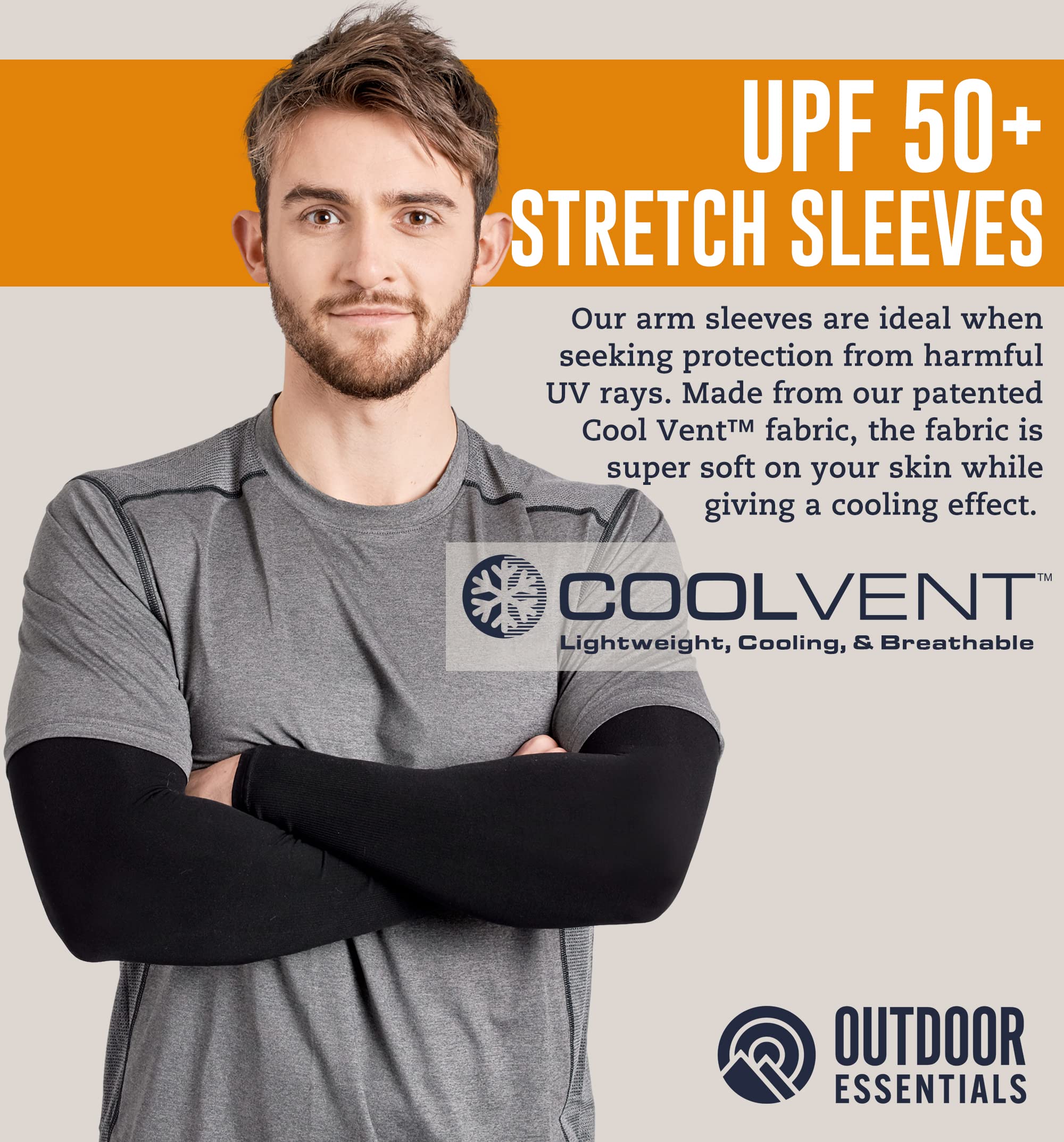 Outdooressentials Uv Sun Protection Compression Arm Sleeves - Tattoo Cover Up - Cooling Athletic Sports Sleeve For Football