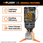 Jetboil Flash 1.0L Portable Fast Boil Stove For Camping And Backpacking With 1-Step Auto Ignition, New For 2025, Propane/Isobuta