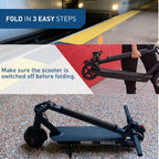Hiboy S2 Lite Electric Scooter - 6.5 Solid Tires - Up to 10.6 Miles Long-Range & 13 MPH Portable Folding Commuting Scooter for T