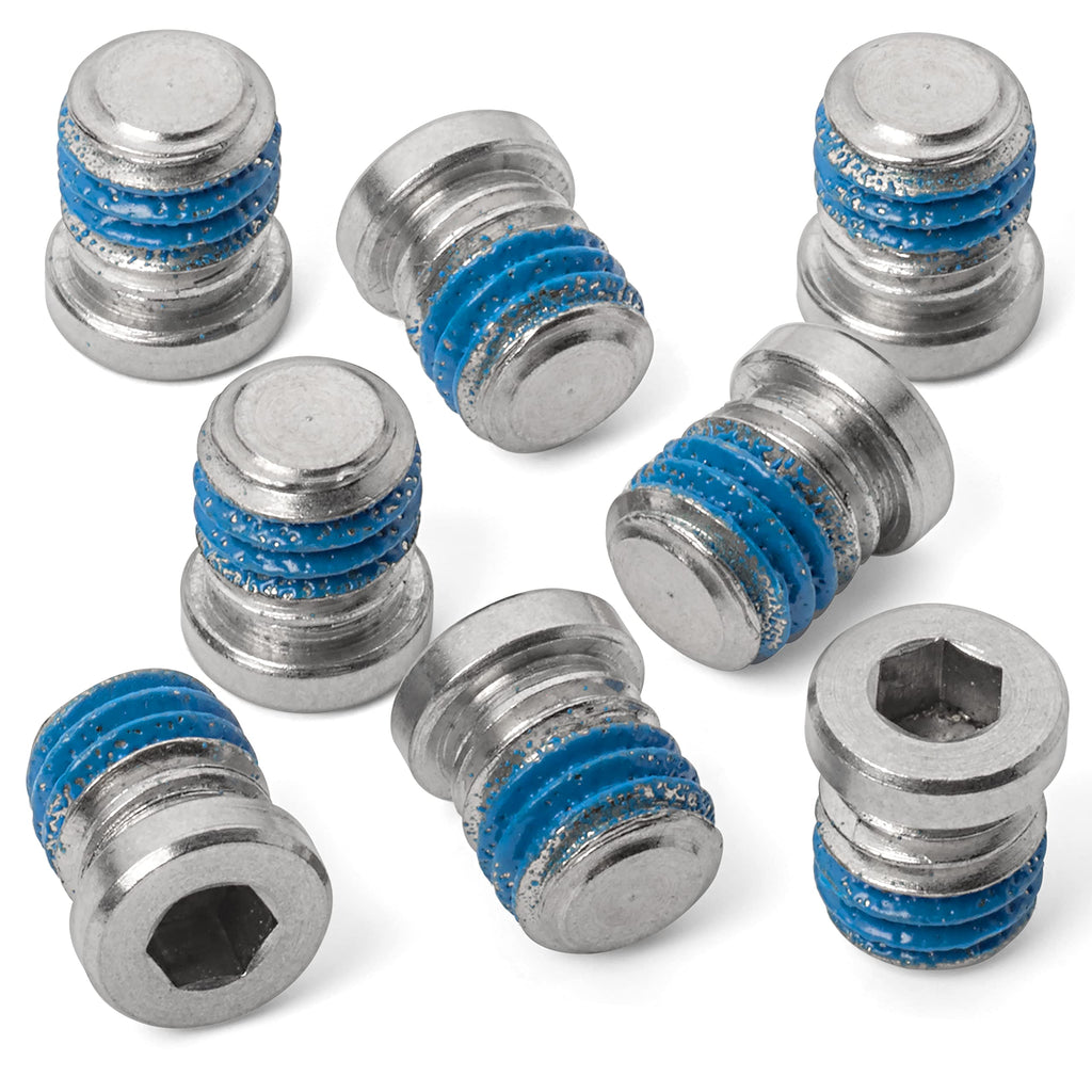 No-Profile Recessed Bottle Cage Boss Blanking & Sealing Screws (Natural Stainless, 8-Pack)