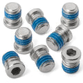 No-Profile Recessed Bottle Cage Boss Blanking & Sealing Screws (Natural Stainless, 8-Pack)