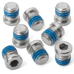 No-Profile Recessed Bottle Cage Boss Blanking & Sealing Screws (Natural Stainless, 8-Pack)