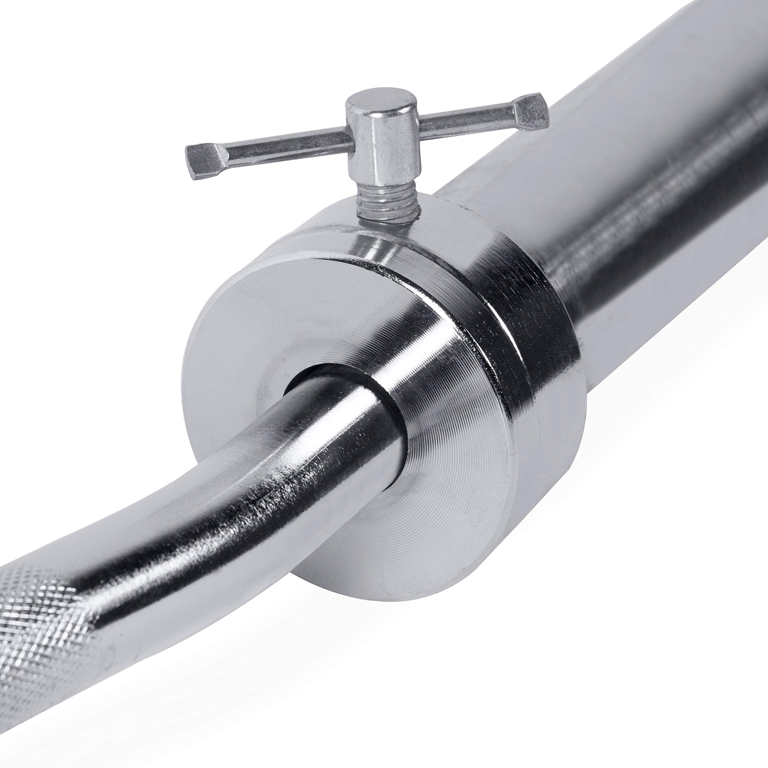 Cap Barbell Olympic Super Curl Bar New Version, 48-Inch (Obis-48)