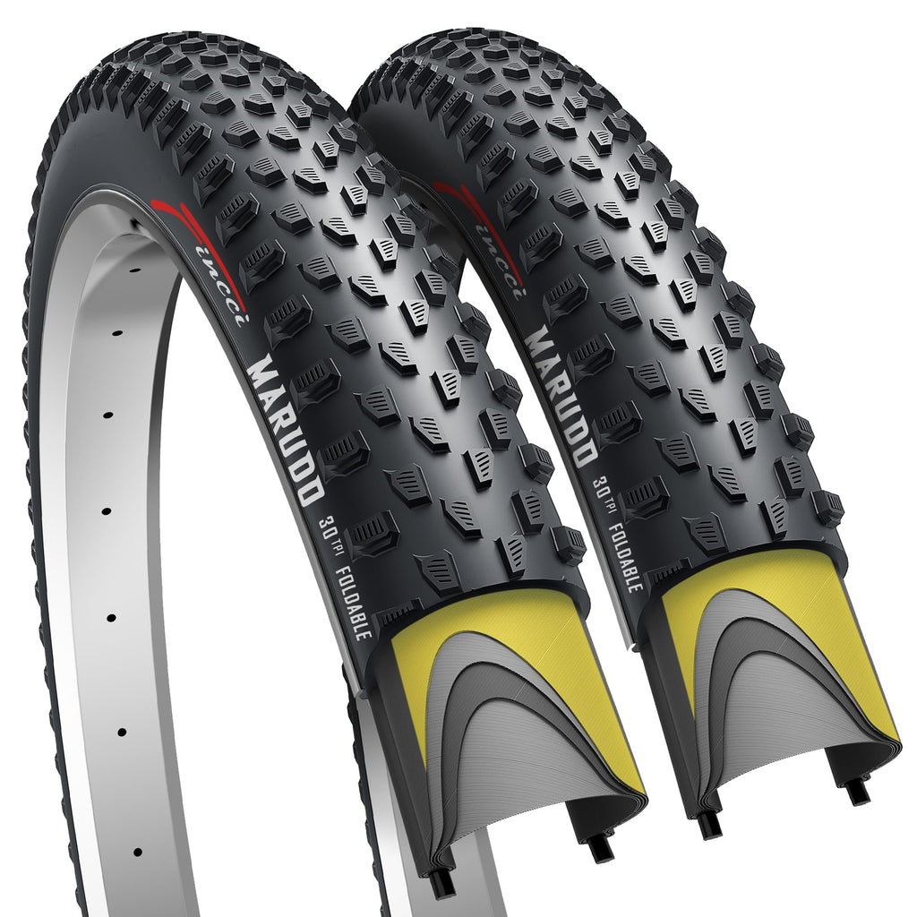 Fincci Marudo Pair 29 X 210 Inch Bike Tire 52-622 Foldable Tires With 1Mm Anti Puncture Proof Protection For Mtb Mountain Gravel