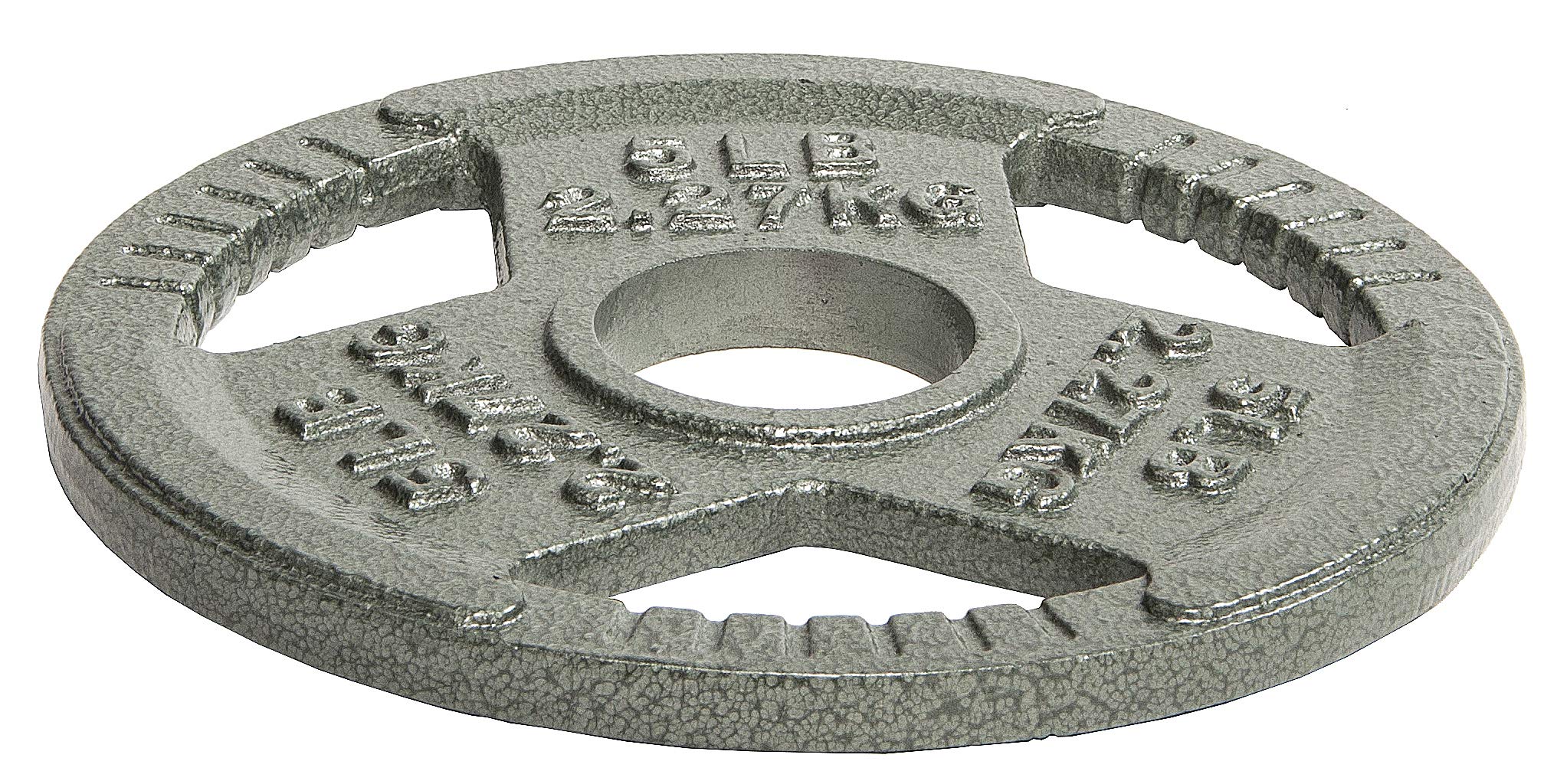 Balancefrom Olympic 2-Inch Cast Iron Plate Weight Plate For Strength Training And Weightlifting, 5-Pound, Set Of 4