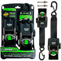 Rhino Usa Retractable Boat Trailer Straps (2-Pack)-Heavy Duty 2 Inch X 43 Inch Boat Tie Down Straps-Ultimate Trailer Mount Trans
