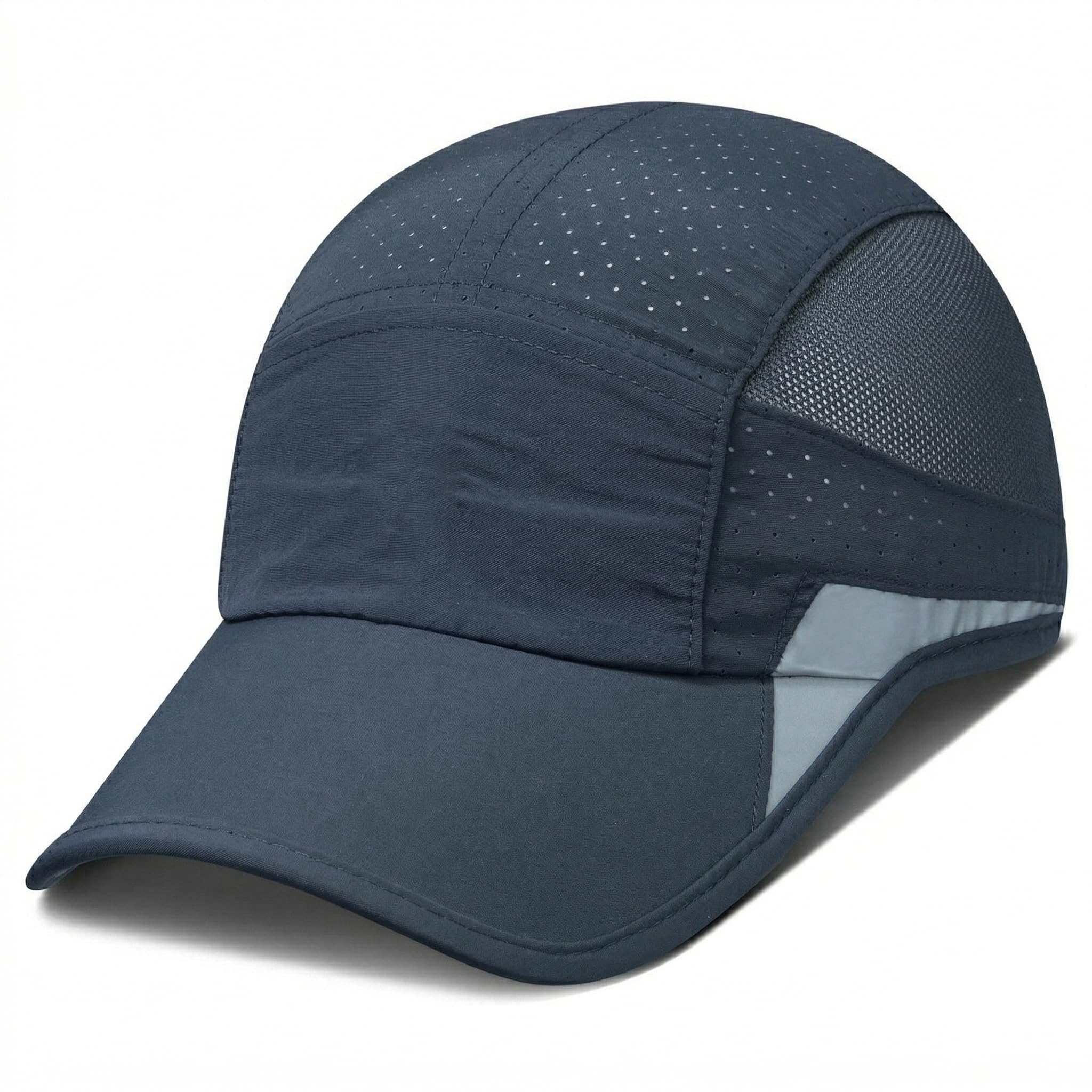 Hsr Unstructured Reflective Lightweight Breathable Stylish Sports Soft Hat Cap For Men And Women (Dark Blue, Free Size)