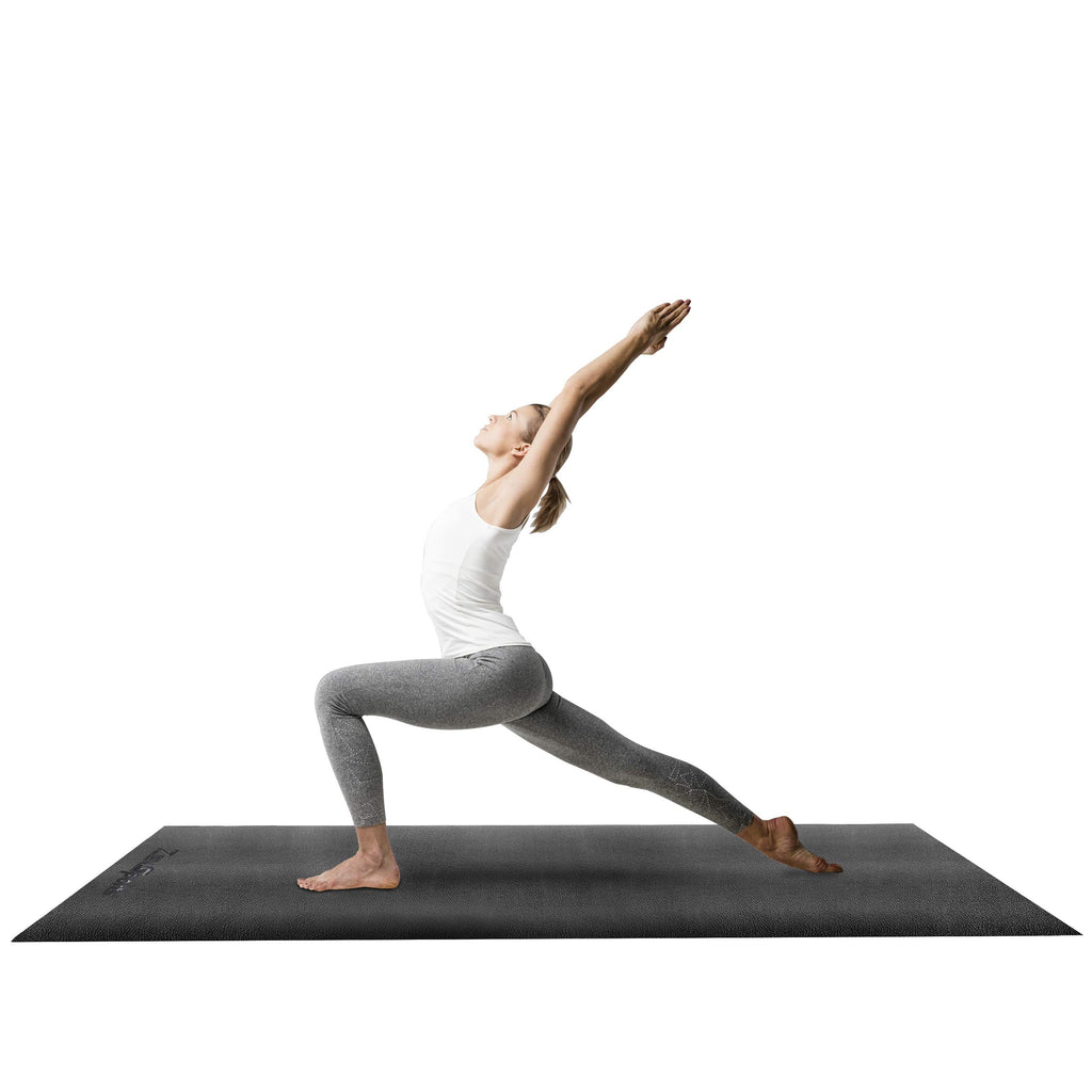 Zeny Exercise Equipment Mat Treadmill Mat 8X3 Ft Floor Mat High Density Fitness Gym Mat For Indoor Bike Cycling Mat,Jump Rope Ma