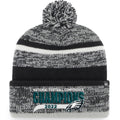 47 Men'S Black Philadelphia Eagles 2022 Nfc Champions Northward Cuffed Pom Knit Hat
