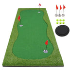 Boburacn Golf Putting Green/Mat-Golf Training Mat- Professional Golf Practice Mat- Green Long Challenging Putter For Indoor/Outd