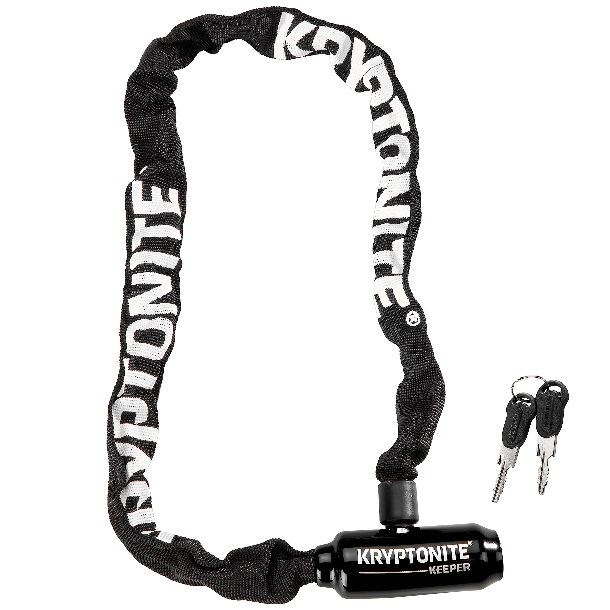 Kryptonite Keeper 585 Bike Chain Lock, 2.7 Feet Long Heavy Duty Anti-Theft Bicycle Chain Lock with Keys for Bike, Motorcycle, Sc