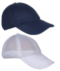 Zacharias MenS Net Baseball Cap Blue & White Free Size Pack Of 2