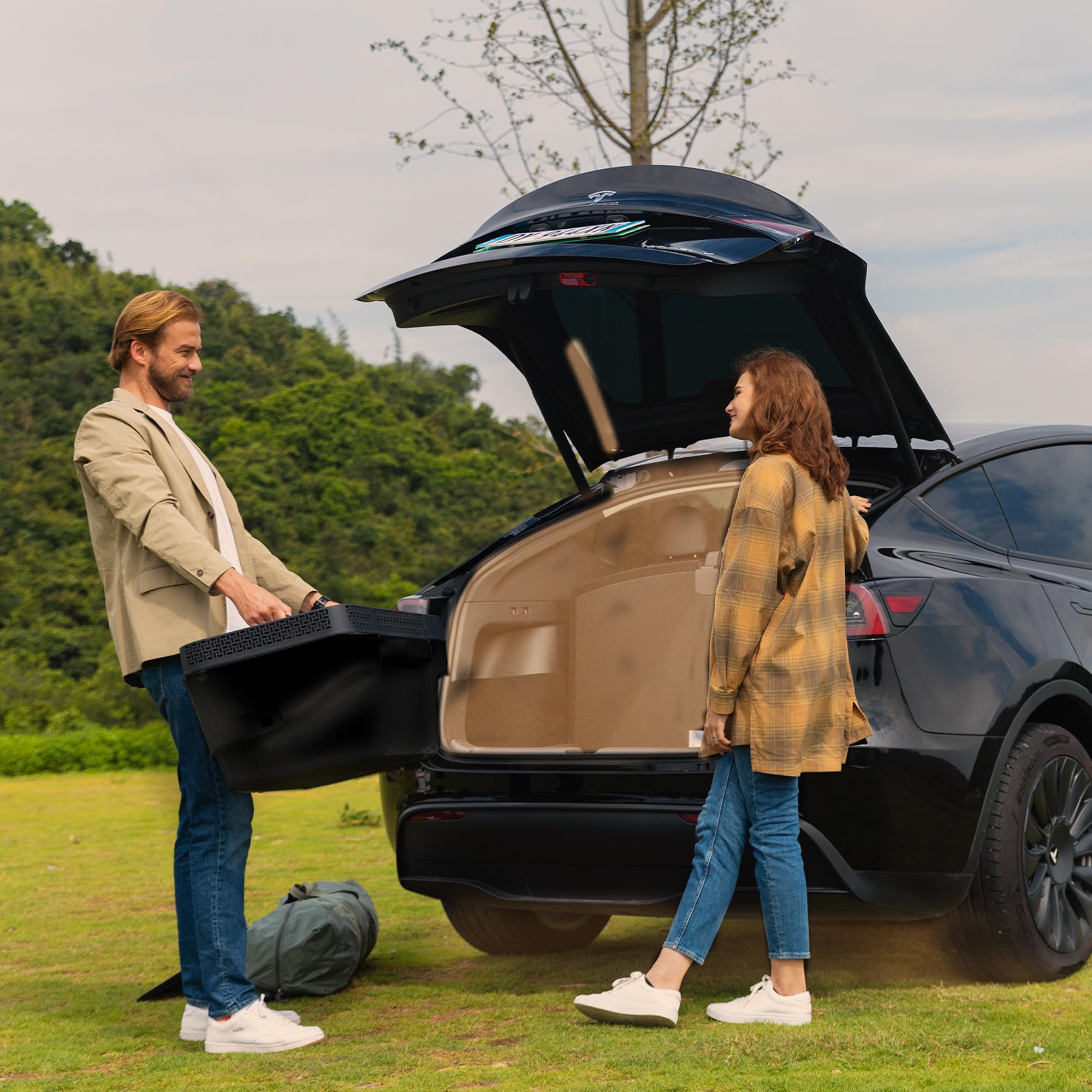 Chery Industrial.Com Car Refrigerator 12 Volt Tesla Fridge Model 3 Portable Car Freezer App Control -4?-50? For Travel Camping R
