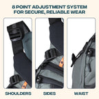 Stohlquist Keeper Fishing Lifejacket (Pfd)-Gray-Xl