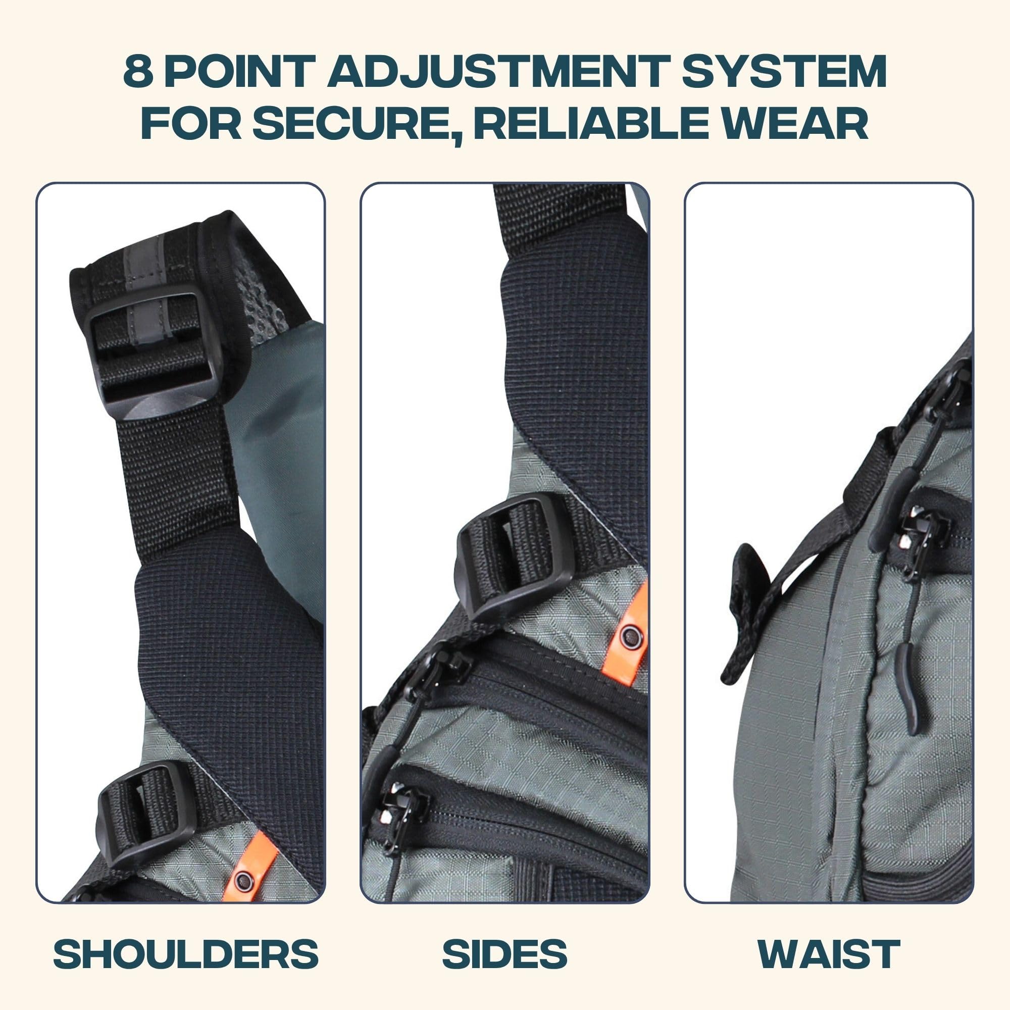 Stohlquist Keeper Fishing Lifejacket (Pfd)-Gray-Xl