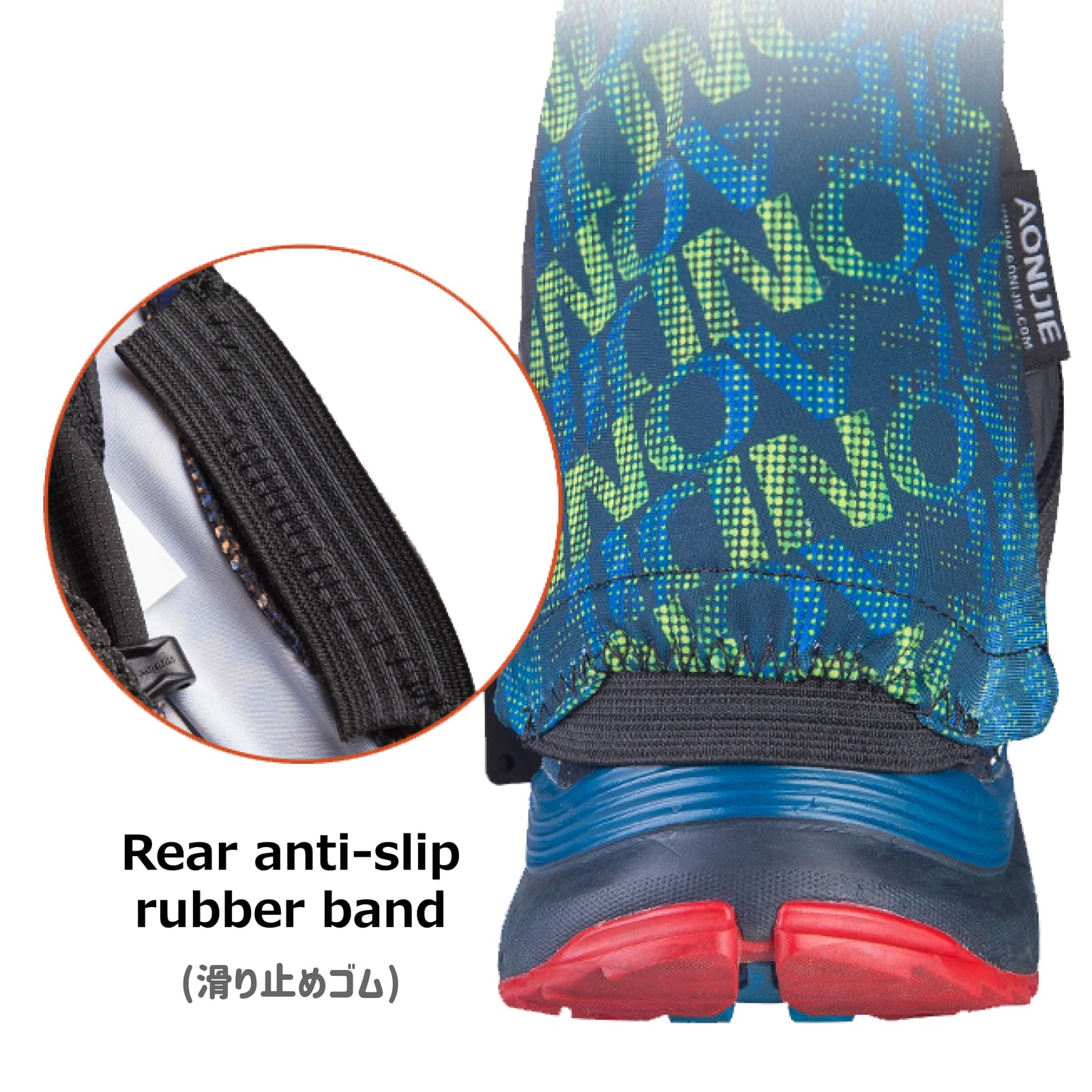 Azarxis Low Trail Gaiters Reflective Ankle Gators Protective Shoe Covers With Uv Protection & Breathable & Sand Prevention For W