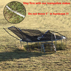 Heavy Duty Trampoline Stakes Anchors High Wind Stakes U- Shaped Sharp Ends Ground Anchor Galvanized Steel 11.8Inch Safety Stakes