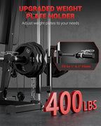 GarveeTech Home Gym Equipment, Workout Weight Machine with Cable Pulley System, 400 LBS Weight Capacity All in One Full Body Exe