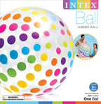Intex 59065Ep Jumbo Inflatable Big Panel Colorful Giant Beach Ball (Set Of 4)