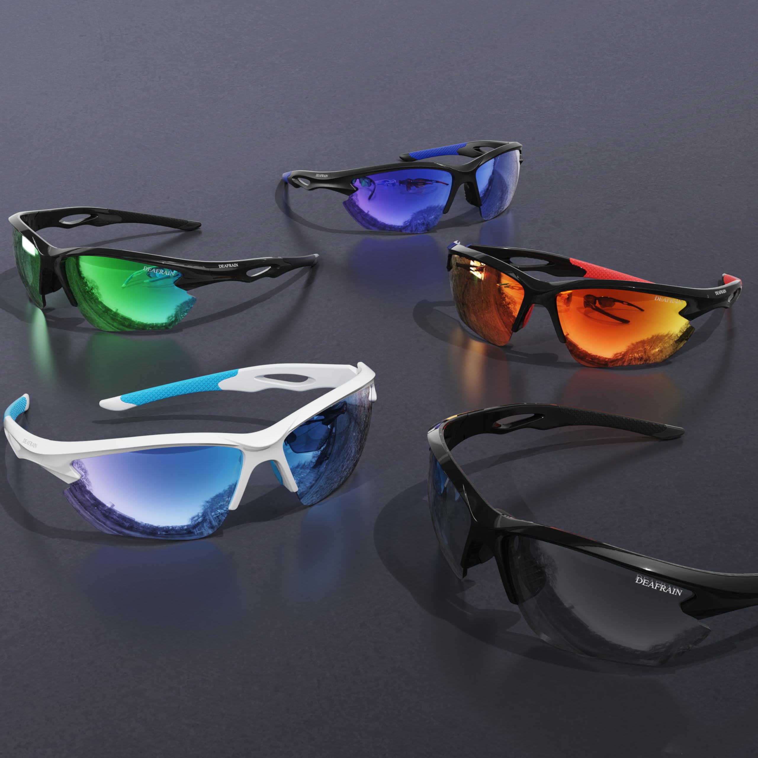 Deafrain Sports Sunglasses Polarized For Women Men Cycling Running Fishing Baseball Glasses Uv400 Protection