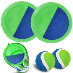 Jalunth Ball Catch Set Games Toss Paddle - Beach Toys Back Yard Outdoor Pool Backyard Throw Sticky Set Age 3 4 5 6 7 8 9 10 11 1