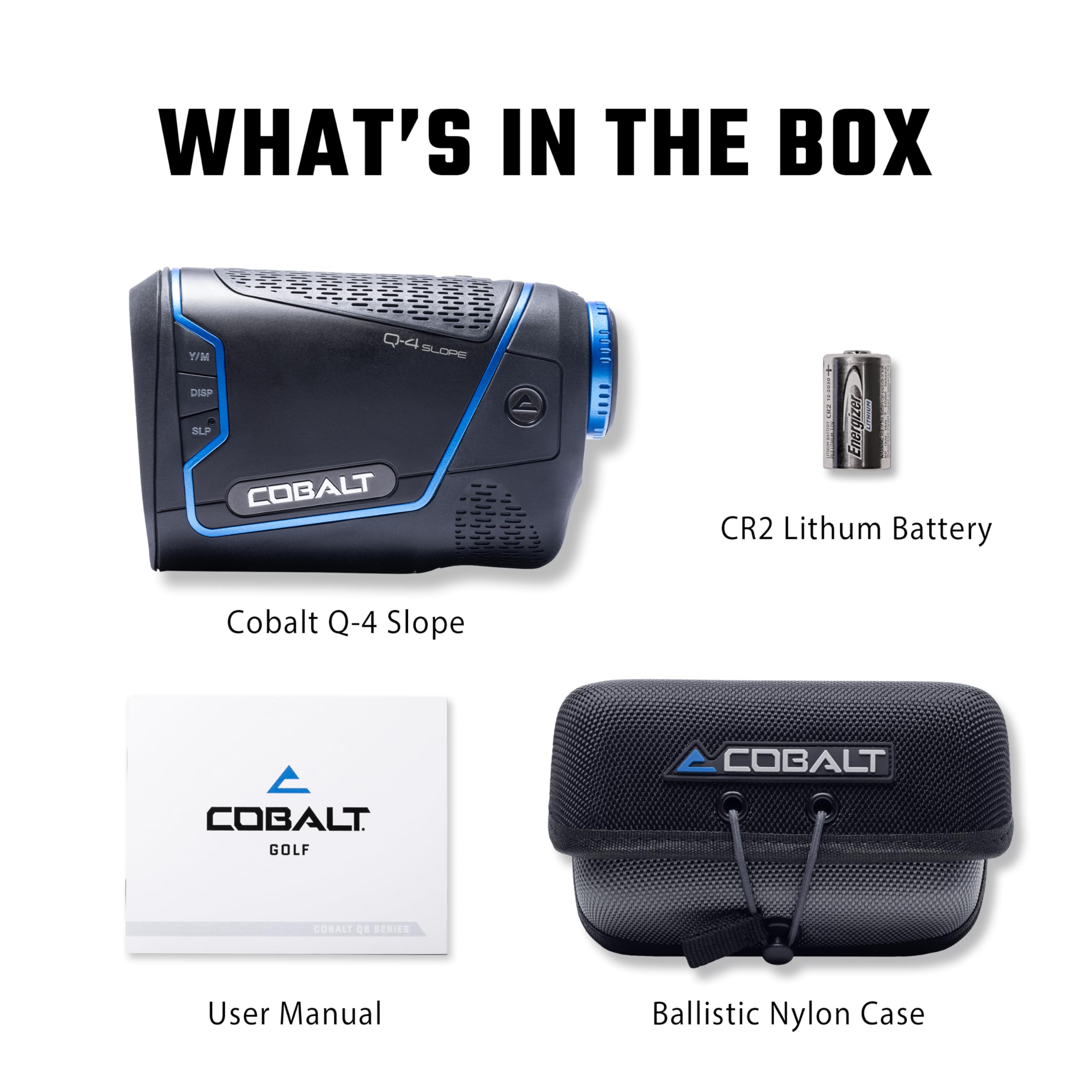 Cobalt Q-4 Slope Golf Rangefinder Blue/Black