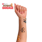 Bioswiss Monkey Shaped Bandages First Aid Latex Free Adhesive Bandage For Kids And Adults, 50 Pack