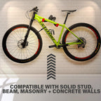 Pro Bike Tool Bike Wall Mount - Horizontal Indoor Bike Rack For 1 Bicycle - Bike Rack Garage - Safe And Secure Bike Hook For Roa