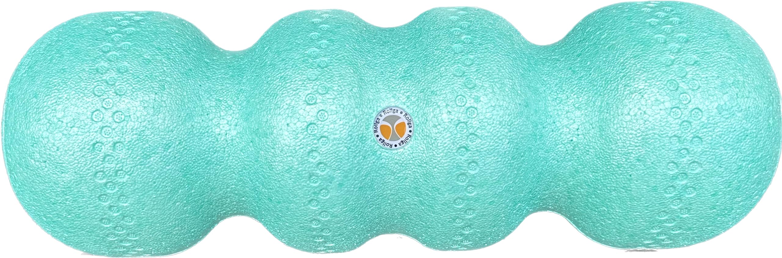 Rollga Standard - The Better Foam Roller For Flexibility, Muscle Recovery, Back & Neck Massage, & Exercise (Turquoise)