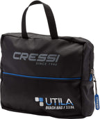Cressi Heavy Duty Mesh Backpack 85 Liters Capacity For Snorkeling, Water Sport Gear | Utila: Designed In Italy, Black, One Size