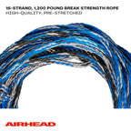 Airhead Wakeboard Rope, 3 Sections, 65-Feet