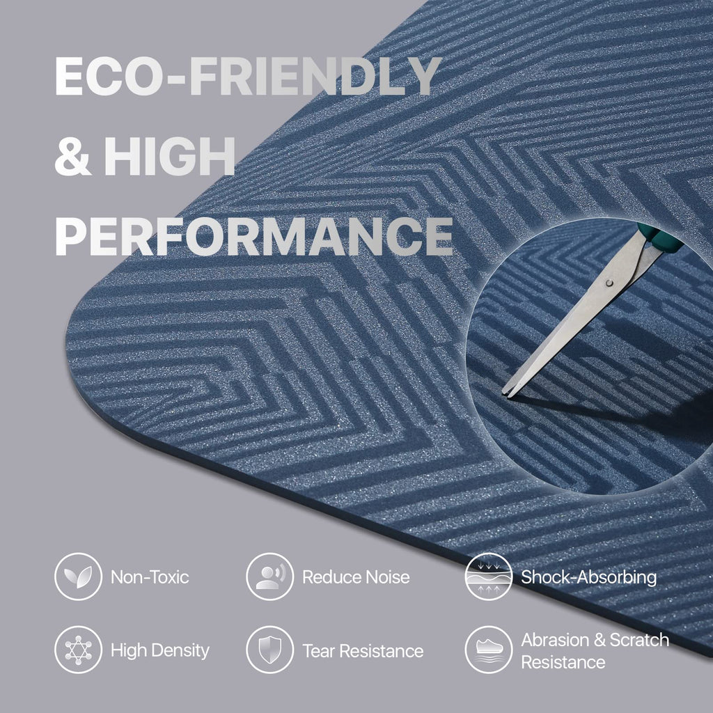 Keep Non-Slip Large Yoga Mat - Extra Long And Wide Exercise & Fitness Mat( 72''L X 32''W X 7Mm Thick) With Free Carrying Strap |