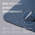 Keep Non-Slip Large Yoga Mat - Extra Long And Wide Exercise & Fitness Mat( 72''L X 32''W X 7Mm Thick) With Free Carrying Strap |