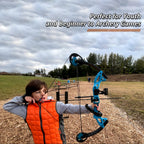 Lanneret Compound Bow And Archery Sets - Right Hand Archery Compound Bows 15-29 Lbs Draw Weight Adjustable For Youth And Beginne