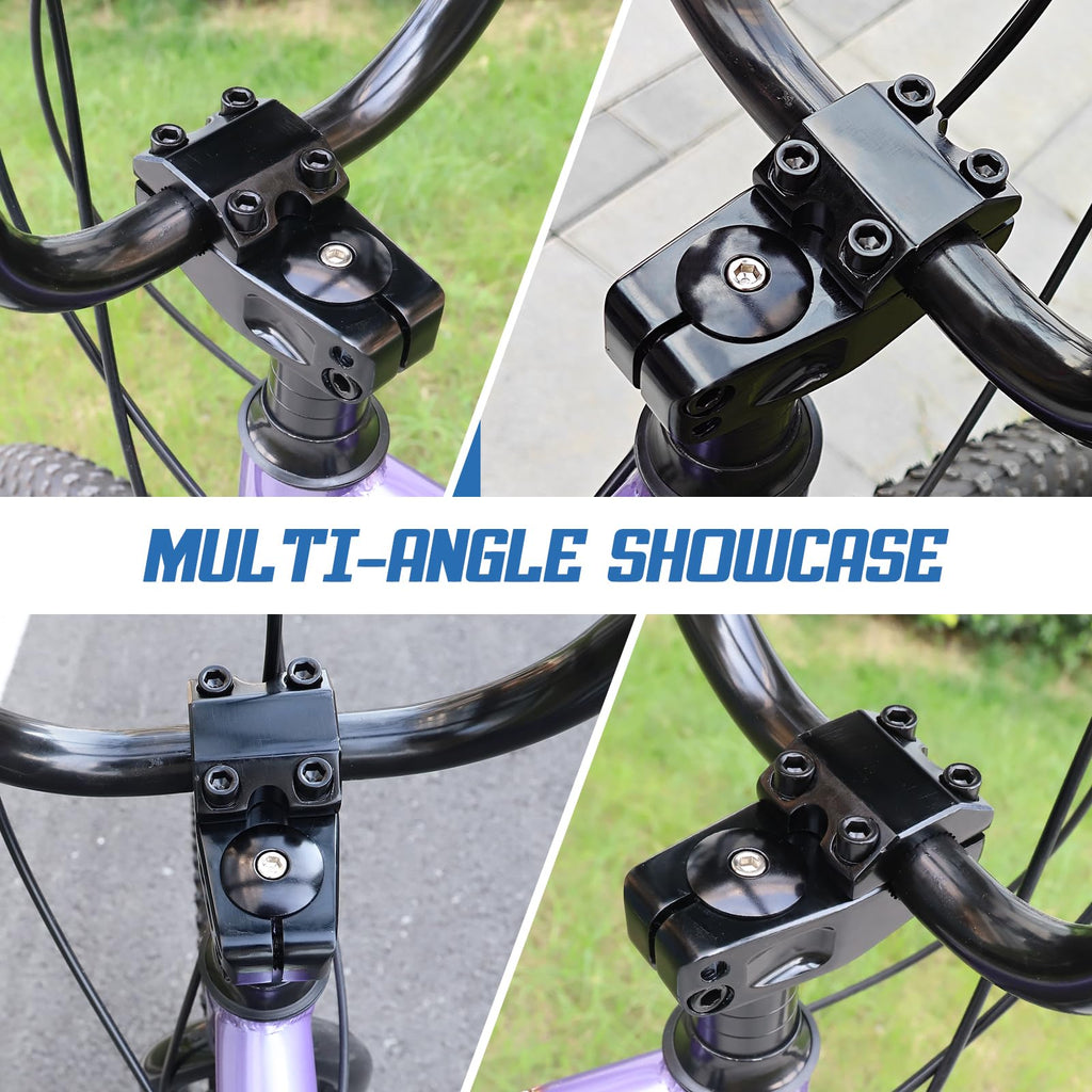 Makelen Bike Stem For Bmx Bike Aluminum Alloy Fixed Gear Bicycle Stem Bright Black