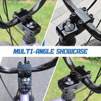 Makelen Bike Stem For Bmx Bike Aluminum Alloy Fixed Gear Bicycle Stem Bright Black